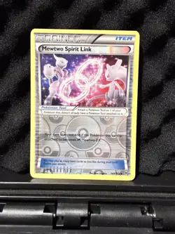 POKEMON MEWTWO SPIRIT LINK 144/162 REVERSE HOLO TRAINER BREAKTHROUGH - Image 1