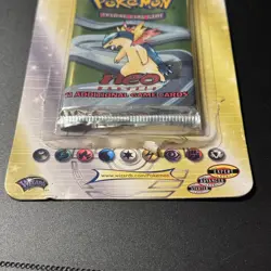 Pokemon Neo Genesis Booster Blister Pack Typhlosion artwork 2001 OPEN/EMPTY - Image 2