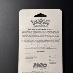 Pokemon Neo Genesis Booster Blister Pack Typhlosion artwork 2001 OPEN/EMPTY - Image 4