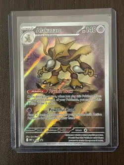 Pokemon TCG - Alakazam 009 Black Star Promo - Mega Evolution - Image 1