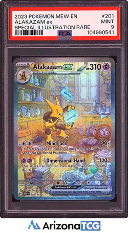 Pokemon 2023 Alakazam ex 201/165 SIR Scarlet & Violet 151 PSA 9 - Image 1