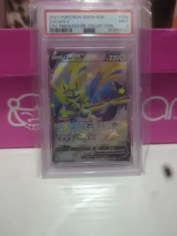 Pokemon Zacian V PSA 9 MINT Shiny Zacian 2023 Premium Figure Collection SWSH 292 - Image 1