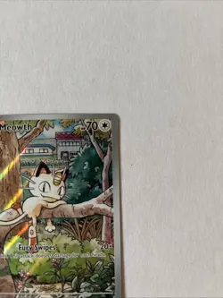 2025 Pokemon Phantasmal Flames TCG MEOWTH 106/094 Ultra Rare Full Art NM - Image 4