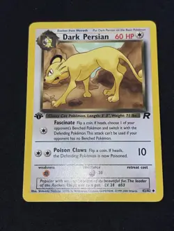 Pokemon TCG Dark Persian 42/82 Team Rocket 1st Edition Uncommon - Image 2