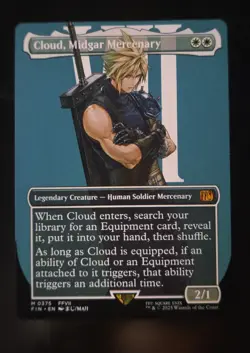 Cloud, Midgar Mercenary (Borderless) Final Fantasy Regular MTG - Image 3