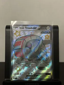 Pokemon Paldean Fates Iron Treads EX 073 Black Star Promos Shiny Ultra Rare NM - Image 1