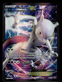 Mewtwo EX XY125 Ultra Rare Black Star Promo Pokemon Card - Image 1