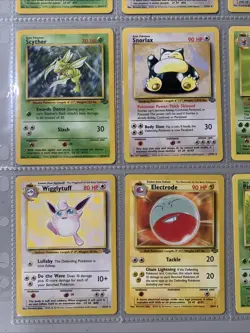 Pokemon TCG Jungle Set Non Holo Rare Binder Page Lot - WOTC VTG 1999 - Image 5