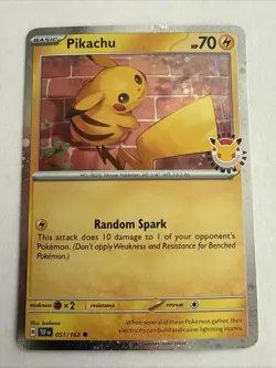 Pokemon Day 2026 - Pikachu 051/162 - Anniversary Stamped - NM - Image 1