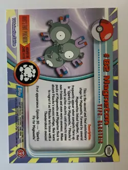 2000 Topps Pokemon TV Series 2 #82 Magneton FREE COMBINED SHIPPING - Image 2