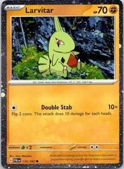 Larvitar 110/193 C Paldea Evolved Pokemon COSMOS HOLO Near Mint - Image 1