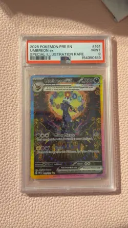 Pokemon Umbreon EX Prismatic Evolutions 161/131 Sir PSA 9 Mint - Image 1