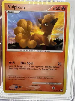 🔥 CGC Gem Mint 10 Vulpix 107/123 - Mysterious Treasures 2007 Pokemon - Image 3