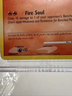 🔥 CGC Gem Mint 10 Vulpix 107/123 - Mysterious Treasures 2007 Pokemon - Image 4