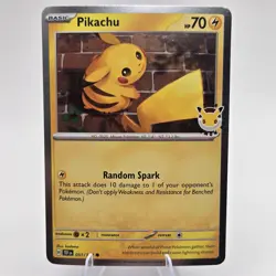Pokemon Pikachu 051 /162 2026 Pokemon Day Stamped Promo TCG NM - Image 1
