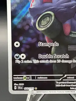 Pokemon TCG Zorua Shrouded Fable Illustration Rare Holo 075/064 - Image 4