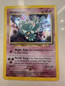 Pokemon TCG Misdreavus Holo Rare Neo Revelation NM Near Mint 11/64 - Image 1