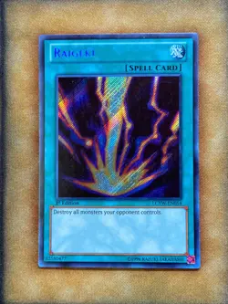 Yugioh Raigeki LCYW-EN054 Secret Rare 1st Ed NM - Image 1
