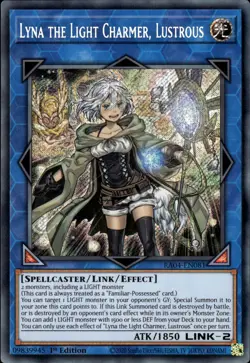 Lyna The Light Charmer, Lustrous - Secret Rare 1st Ed. RA04-EN081 - NM - YuGiOh - Image 1