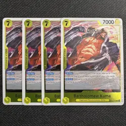 4x Bartholomew Kuma| EB04-054 |Adventure On Kami’s Island |One Piece TCG Playset - Image 1