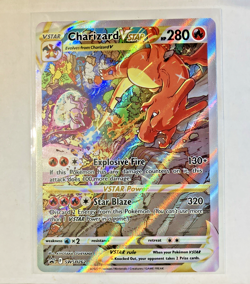 Pokemon Charizard VSTAR SWSH262 Full Art Black Star Promo Holo Card NM Or Better - Image 1
