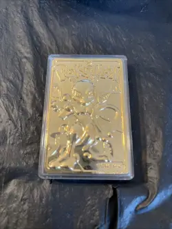 Pokemon Gold Mewtwo Card 1999 Burger King 23K Gold Plated Mewtwo Card - Image 3