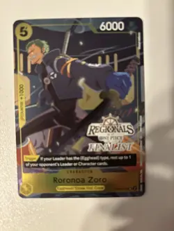 Roronoa Zoro (113) (Regionals Finalist Card Set 26-27) - One Piece Promo Cards - Image 1