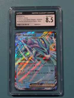 Suicune ex 010/034 Trading Card Game Classic Holo CGC 8.5 - Image 1