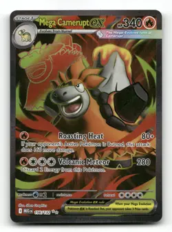 Mega Camerupt ex 156/132 - Mega Evolution - Pokemon Card NM/M - Image 1