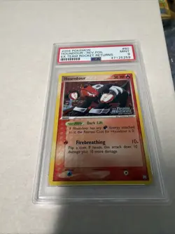 2004 POKEMON EX TEAM ROCKET RETURNS #60 HOUNDOUR-REVERSE FOIL PSA 9 - Image 2