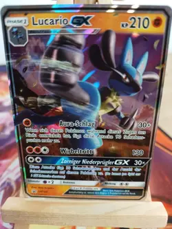 Lucario GX SM100 Black Star Promo Deutsch NM Pokemon - Image 1