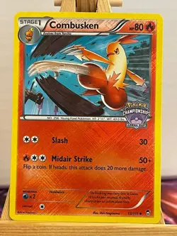 Combusken 13/111 Fligende Fauste Arena Cup Promo Englisch NM Pokemon - Image 1