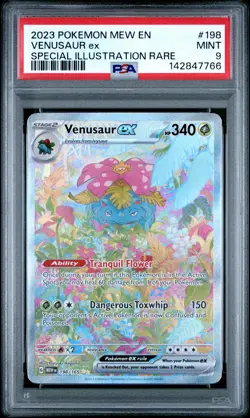 VENUSAUR EX 198/165 PSA 9 SPECIAL ILLUSTRATION RARE 151 POKEMON ENGLISH - Image 1