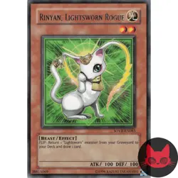 Yugioh Rinyan, Lightsworn Rogue SOVR-EN083 Rare LP - Image 1
