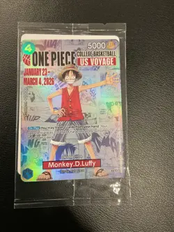 Monkey.D.Luffy (055) (College Basketball US Voyage) P-055 One Piece Promotion... - Image 1