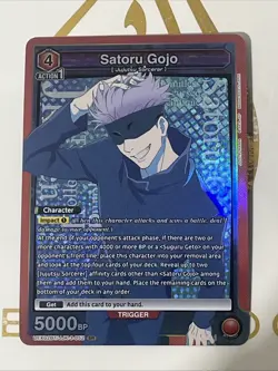 Bandai Union Arena Jujutsu Kaisen Satoru Gojo SR Holo 5000BP UEX02BTUJJK - Image 1