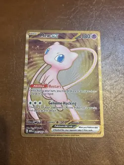 Pokemon TCG Mew EX Metal Gold NM 205/165 Scarlet & Violet 151 Promo Card Mint - Image 1