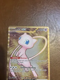 Pokemon TCG Mew EX Metal Gold NM 205/165 Scarlet & Violet 151 Promo Card Mint - Image 3