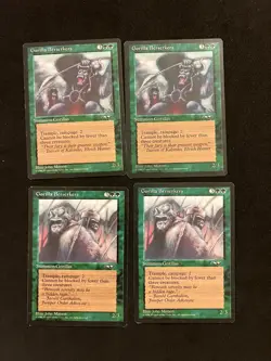 Gorilla Berserkers x4 BOTH ARTS [Alliances] Magic MTG Cards LP - Image 1