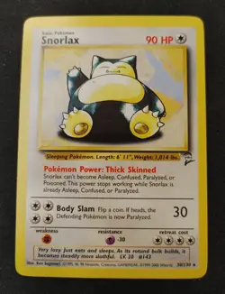 VINTAGE SNORLAX - 30/130 - Rare - Pokemon Card - EXC / NM - ENN COINS - Image 1