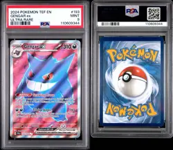 2024 POKEMON TEF EN-TEMPORAL FORCES ULTRA RARE #193 GENGAR EX PSA 9 - Image 5