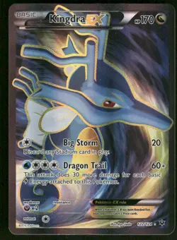 Pokemon Cards Kingdra EX 122/124 Fates Collide Rare Ultra LP - Image 1