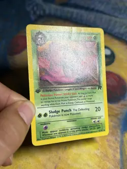 1st Edition Dark Muk 41/82 First Team Rocket Non Holo Pokemon Card Vintage PL - Image 4