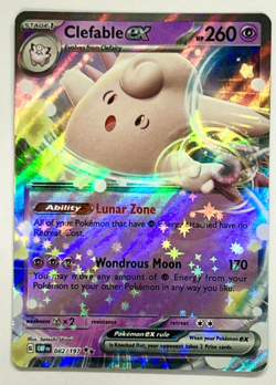 Clefable EX 082/197 Holo Double Rare S&V Obsidian Flames Pokemon Card NM - Image 1