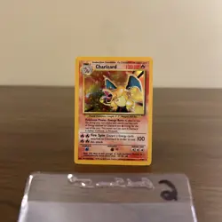 Pokemon TCG Charizard Base Set Holo Unlimited Rare Card 4/102 LP Condition - Image 2