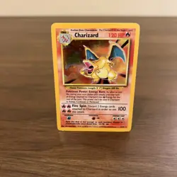 Pokemon TCG Charizard Base Set Holo Unlimited Rare Card 4/102 LP Condition - Image 3