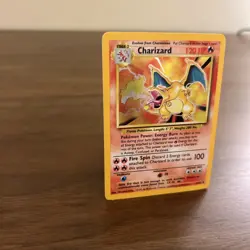 Pokemon TCG Charizard Base Set Holo Unlimited Rare Card 4/102 LP Condition - Image 4