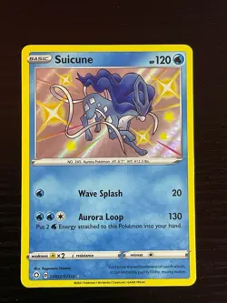 Suicune SV022/SV122 Shiny Holo Rare Shining Fates Pokemon Card - NM Near Mint - Image 2