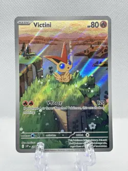 Pokemon TCG Victini SVP 208 2025 Illustration Collection Black Star Promo - NM - Image 1