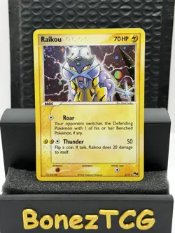 Pokemon TCG Raikou Holo 3/17 POP Series 2 Rare - Image 1